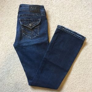 Silver bootcut jeans